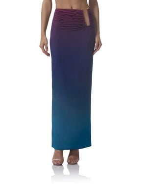 AFRM Aven Ombré Maxi Skirt - Blue