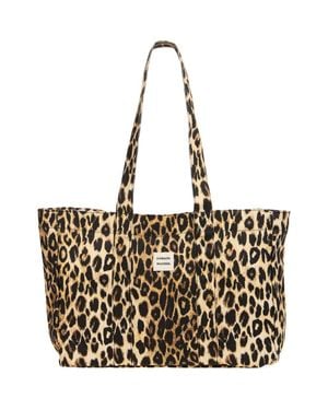 Damson Madder Canvas Tote - Black