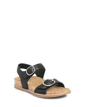 Comfortiva Gibson Slingback Platform Wedge Sandal - Black