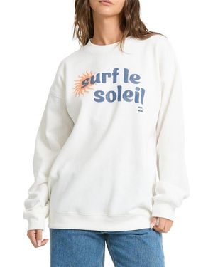 Billabong Seaside Panorama Graphic Sweatshirt - White