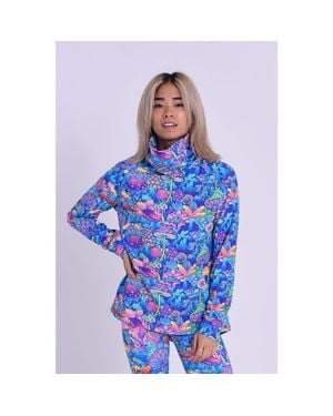 OOSC High Neck Baselayer Top - Blue
