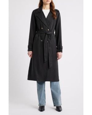 Cloth & Stone Trench Coat - Black