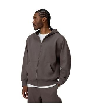 Fabletics The Go-To Full Zip Hoodie - Brown