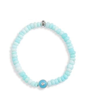 Anzie Boheme Beaded Opal Stretch Bracelet - Blue