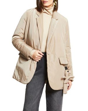 Ottod'Ame Puffer Blazer - Natural