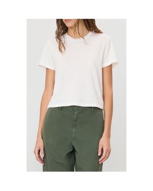 ÉTERNE Short-Sleeved Boxy T-Shirt - White