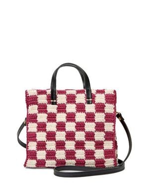 Clare V. Petit Summer Simple Knit Tote Bag - Red