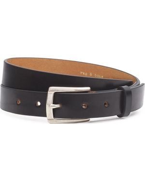 Rag & Bone Logan Leather Belt - Black