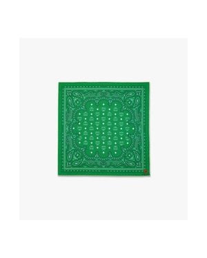 MCM Paisley Cotton-Silk Scarf - Green