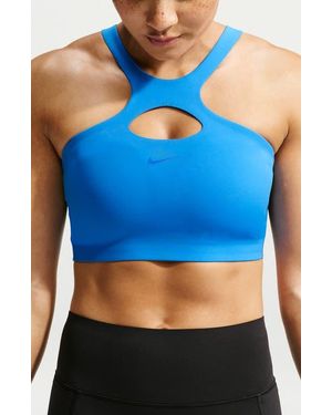 Nike Universa Cutout Sports Bra - Blue