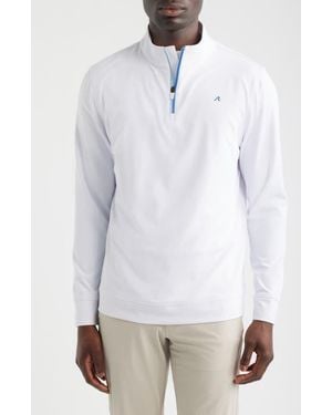 Redvanly Fleet Quarter Zip Sweatshirt - White