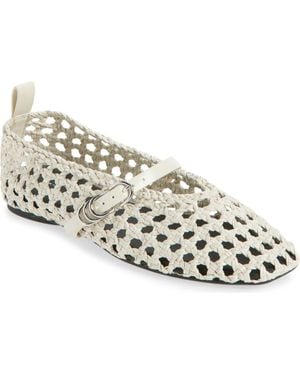 Rag & Bone Spire Woven Mary Jane Flat - Metallic