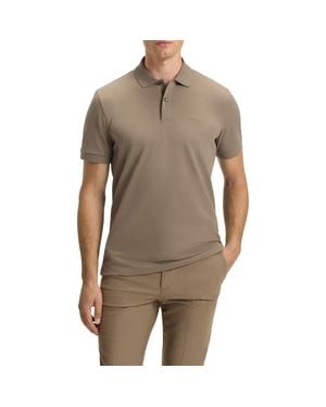 BOSS Pallas Cotton Piqué Polo - Brown