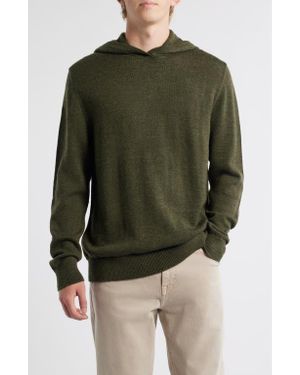 Alex Crane Campo Hooded Merino Wool Sweater - Green
