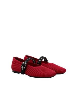 VIVAIA Myriel Square-Toe Ballet Flats Margot Mary Jane 3.0 - Red