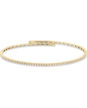 Bony Levy 18K Bardot Diamond Coil Cuff Bracelet (Online Trunk Show) - Metallic