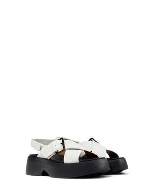 Camper Tasha X-Strap Platform Sandal - Black
