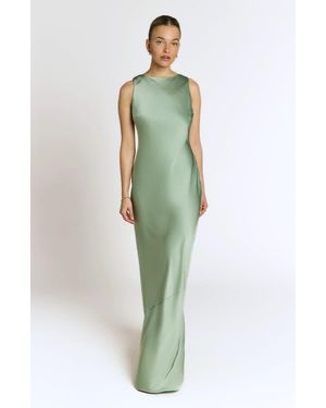 Rewritten Paloma Scoop Back Dress - Green