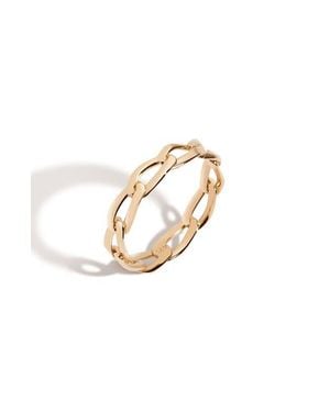 AUrate New York Open Link Ring - White