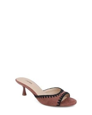 L'Agence Lexington Slide Sandal - Brown