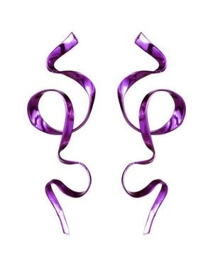 Sterling King Allegro Ribbon Drop Earrings - Pink