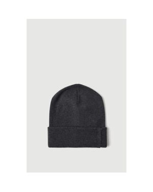 Brunello Cucinelli Cashmere Rib Knit Beanie With Monili - Blue