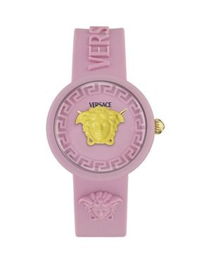 Versace Kids' Medusa Pop Silicone Strap Watch, 32Mm - Pink