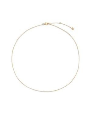 Monica Vinader Slim Rolo Chain Necklace - White