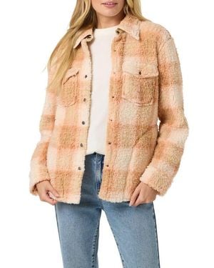 O'neill Sportswear Zuma High Pile Plaid Shirt Jacket - Blue