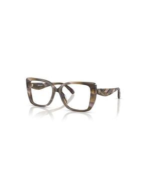Tory Burch 53Mm Square Optical Glasses - Purple