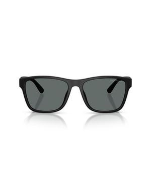 Polo Ralph Lauren 56Mm Polarized Square Sunglasses - Black