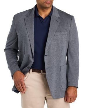 JV Reflex Big & Tall Houndstooth Sport Coat V2 - Blue