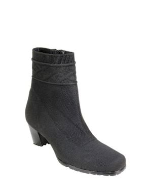 David Tate Kalista Water Resistant Knit Bootie - Black