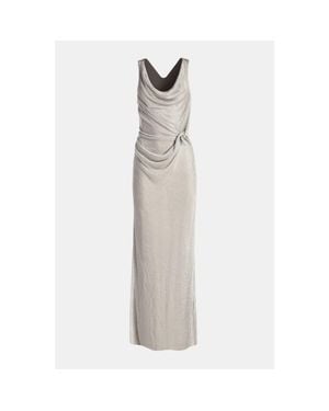 Kate Barton Naomi Cowl Neck Maxi Dress - White