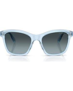 Swarovski 54Mm Gradient Square Sunglasses - Blue