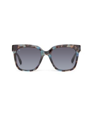 TOMS Natasha 53Mm Polarized Square Sunglasses - Blue