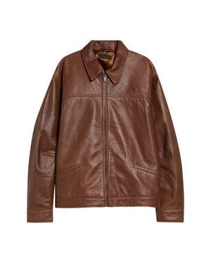 Haikure Jocelyn Silky Leather Jacket - Brown