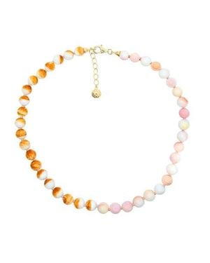 Fry Powers Shell Collar Necklace - Metallic