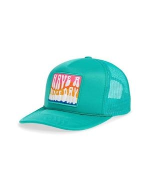 Local Beach Have A Nice Day Patch Trucker Hat - Green