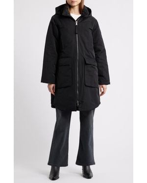 OOF WEAR Memory Nylon Long Hooded Jacket - Black