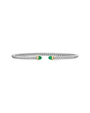 David Yurman Micro Cable Flex Bracelet - Green