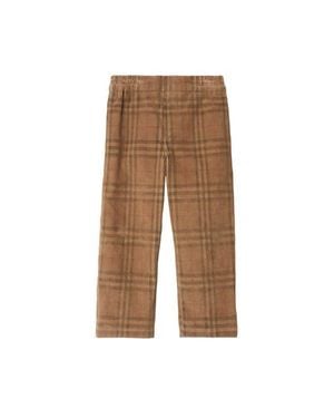 Burberry Check Corduroy Pants - Natural