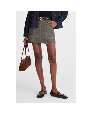 Madewell Plaid Miniskirt - Blue