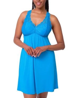 Fleur't Belle Poque Racerback Chemise - Blue