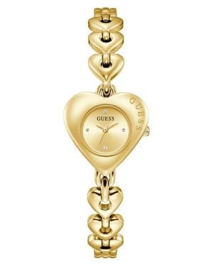 Guess Valerie Heart Bracelet Watch, 28Mm - Metallic