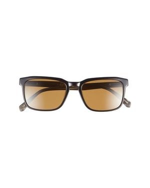 Eyebobs Seymour Glass 52Mm Polarized Rectangular Sunglasses - Natural