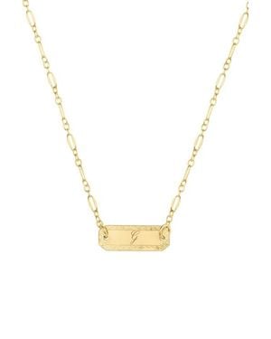 SET & STONES Cora Initial Necklace - Metallic
