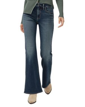 Silver Jeans Co. Most Wanted Mid Rise Flare Jeans - Blue