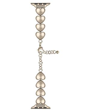 The Posh Tech Lover Heart Bracelet Apple Watch Watchband - Metallic