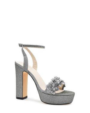 Touch Ups Lily Ankle Strap Platform Sandal - White